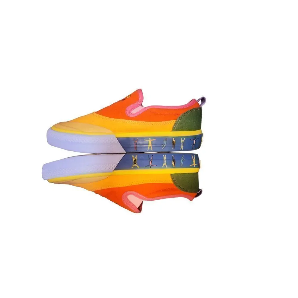 Adidas Originals Nizza Slip-On Pride Rainbow GW2421 Shoes Sneakers Size 4 NO BOX